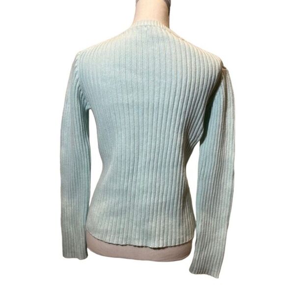 J. Crew Women's Cotton Sweater in Mint Size Medium - Picture 4 of 9